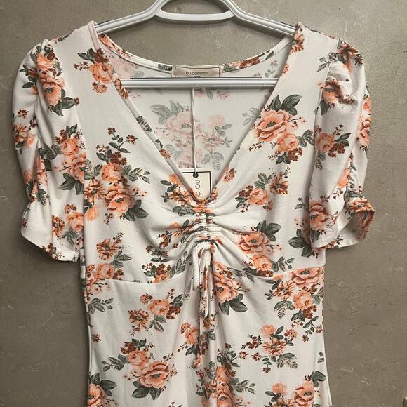 NWT No Comment LA Floral Cocktail Dress Medium Spring Feminine - Picture 4 of 15